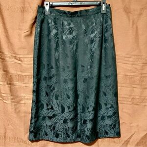 Black 100% Silk Women's Skirt